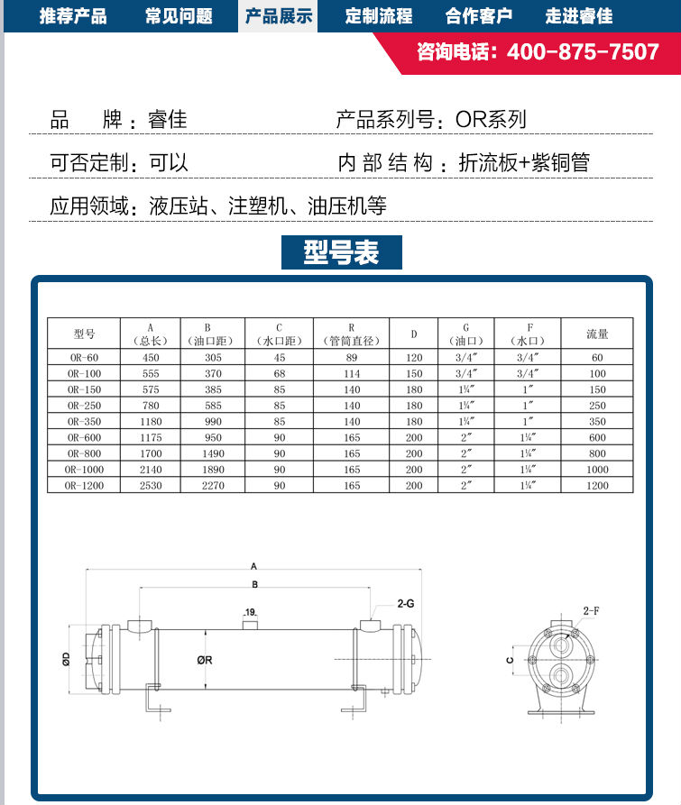 or水冷却器型号表